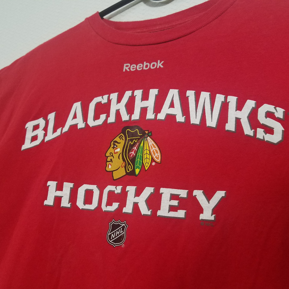 Chicago Blackhawks Mens XL Reebok T Shirt Hockey